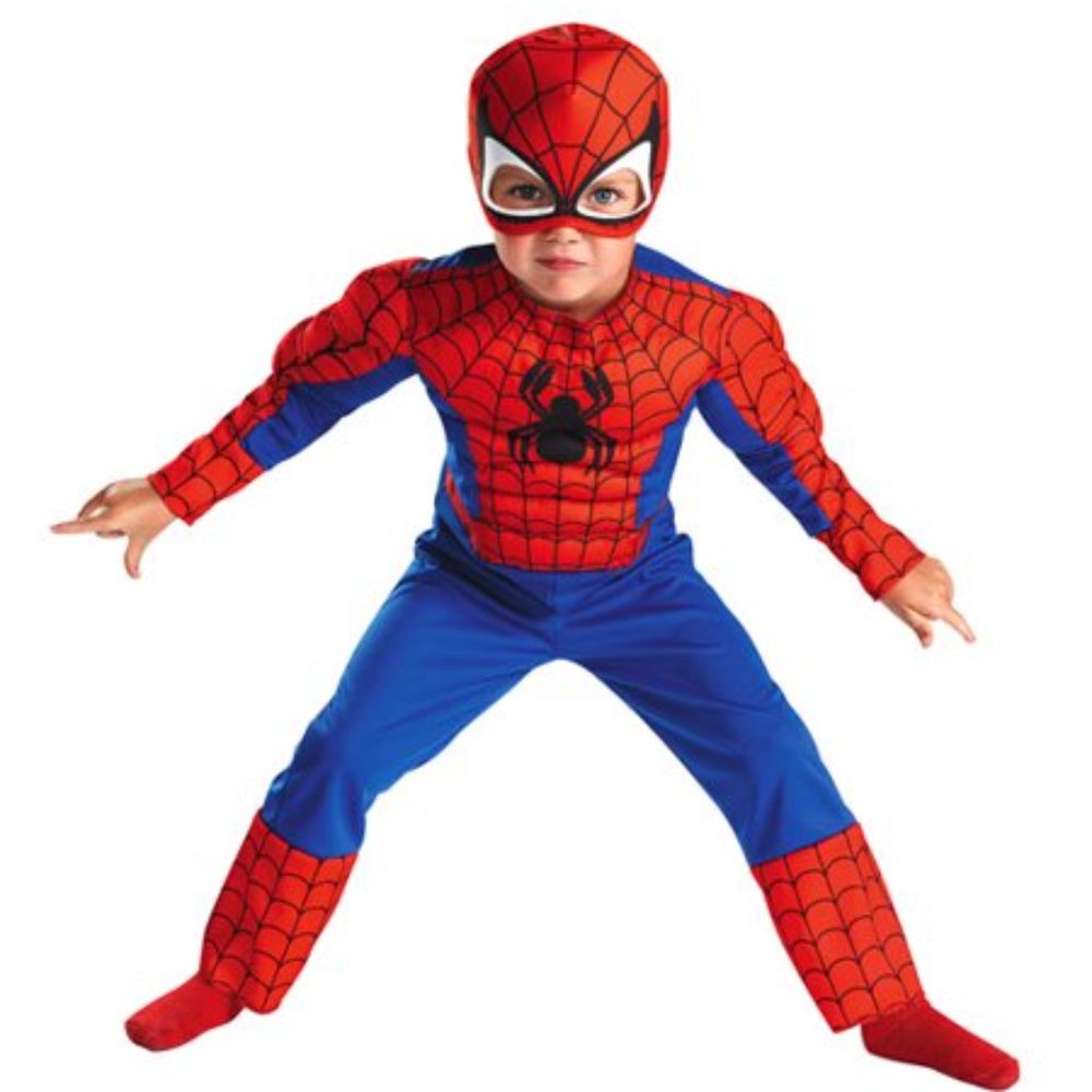 Marvel Spider-Man & Friends Muscle Deluxe Child Toddler Boy's Costume 2T